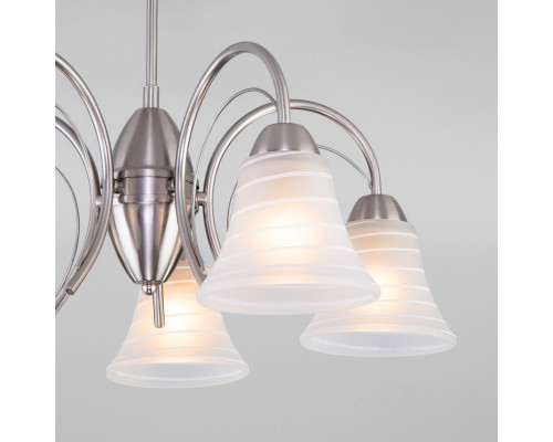 Купить Люстра на штанге Eurosvet 30173/5 сатин-никель| VIVID-LIGHT.RU