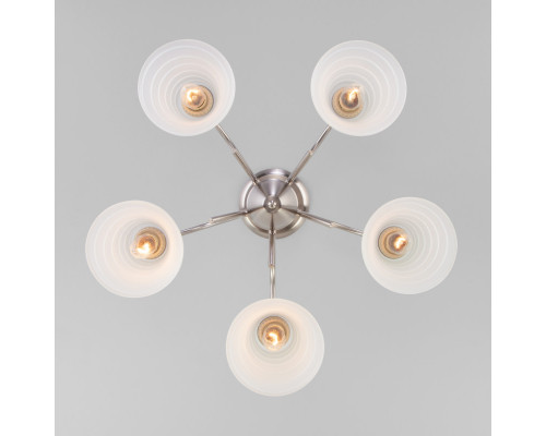 Купить Люстра на штанге Eurosvet 30173/5 сатин-никель| VIVID-LIGHT.RU