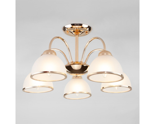 Купить Люстра на штанге Eurosvet 30174/5 золото| VIVID-LIGHT.RU
