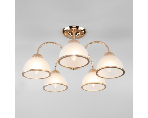 Купить Люстра на штанге Eurosvet 30174/5 золото| VIVID-LIGHT.RU