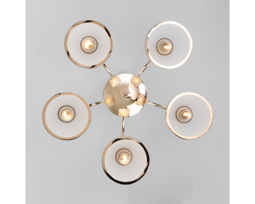 Купить Люстра на штанге Eurosvet 30174/5 золото| VIVID-LIGHT.RU