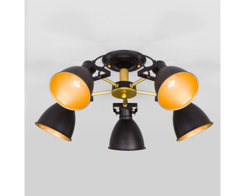 Купить Люстра на штанге Eurosvet 70112/5 черный| VIVID-LIGHT.RU