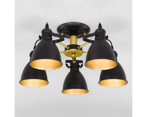 Купить Люстра на штанге Eurosvet 70112/5 черный| VIVID-LIGHT.RU