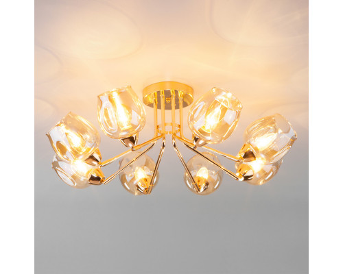 Купить Люстра на штанге Eurosvet 30164/8 золото| VIVID-LIGHT.RU