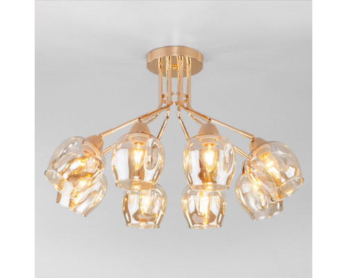 Купить Люстра на штанге Eurosvet 30164/8 золото| VIVID-LIGHT.RU