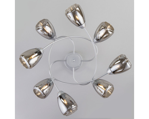 Сделать заказ Люстра на штанге Eurosvet 30168/8 матовое серебро| VIVID-LIGHT.RU