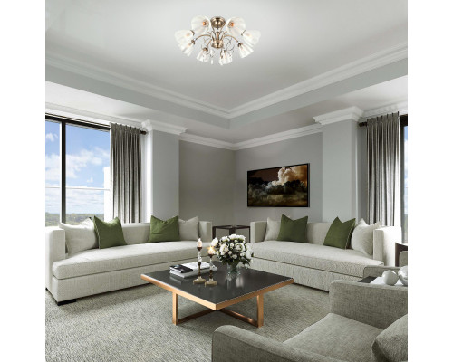 Оформить заказ Люстра на штанге Eurosvet 30155/8 белый| VIVID-LIGHT.RU