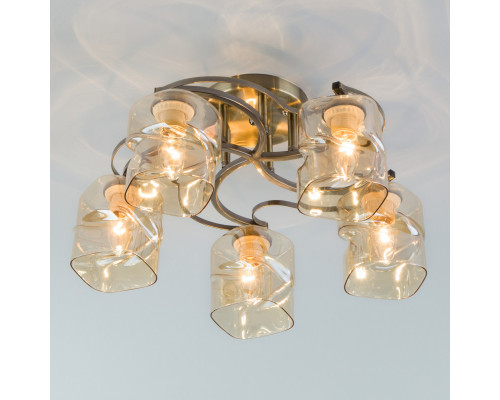 Сделать заказ Люстра на штанге Eurosvet 30158/5 античная бронза| VIVID-LIGHT.RU