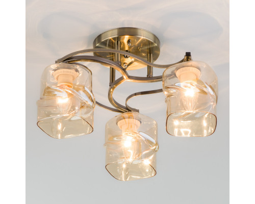 Оформить заказ Люстра на штанге Eurosvet 30158/3 античная бронза| VIVID-LIGHT.RU