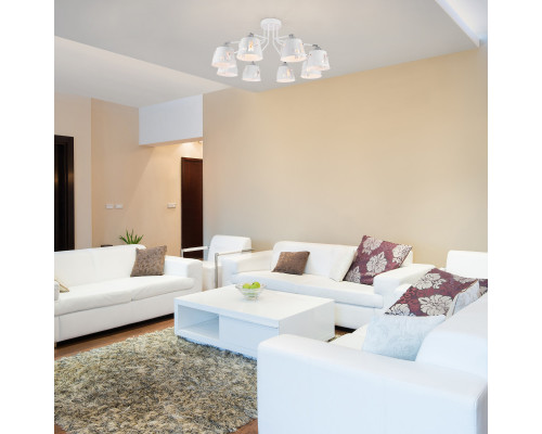 Сделать заказ Люстра на штанге Eurosvet 70105/8 белый| VIVID-LIGHT.RU