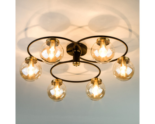 Заказать Люстра на штанге Eurosvet 70104/6 черный| VIVID-LIGHT.RU