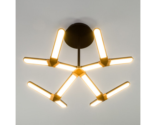 Заказать Люстра на штанге Eurosvet 90147/4 черный/золото| VIVID-LIGHT.RU