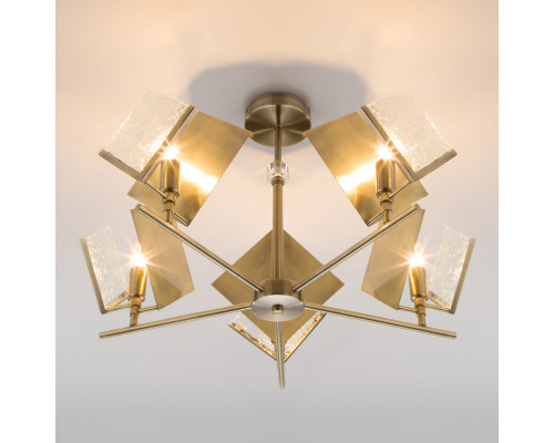 Купить Люстра на штанге Eurosvet 60110/5 античная бронза| VIVID-LIGHT.RU