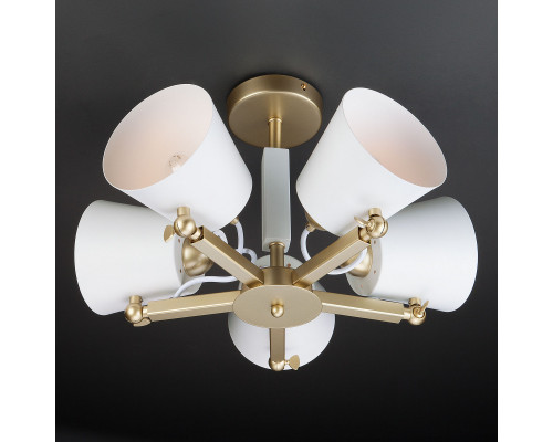 Заказать Люстра на штанге Eurosvet 70083/5 золото| VIVID-LIGHT.RU