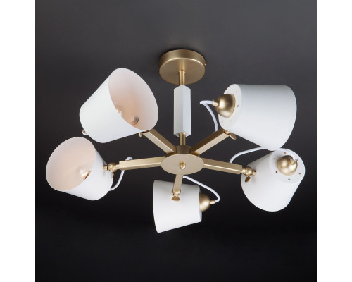 Заказать Люстра на штанге Eurosvet 70083/5 золото| VIVID-LIGHT.RU