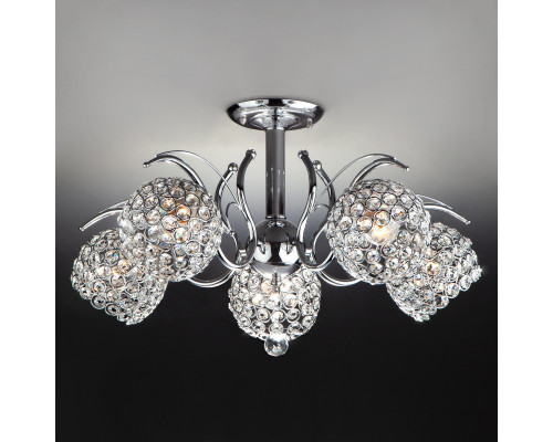 Сделать заказ Люстра на штанге Eurosvet 7777/5 хром| VIVID-LIGHT.RU