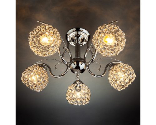 Сделать заказ Люстра на штанге Eurosvet 7777/5 хром| VIVID-LIGHT.RU