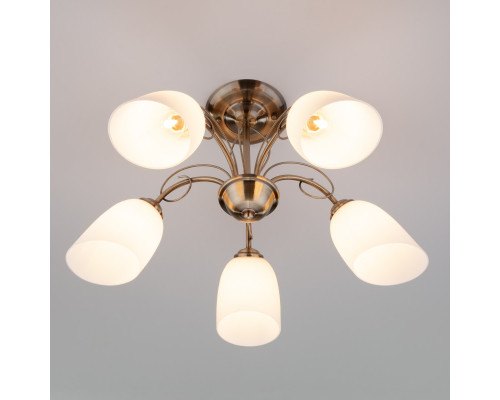 Оформить заказ Люстра на штанге Eurosvet 30107/5 античная бронза| VIVID-LIGHT.RU