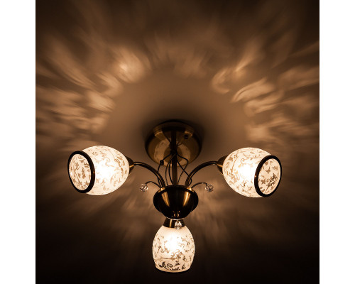 Оформить заказ Люстра на штанге Eurosvet 30026/3 античная бронза| VIVID-LIGHT.RU