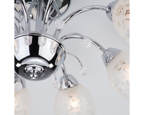 Сделать заказ Люстра на штанге Eurosvet 30026/8 хром| VIVID-LIGHT.RU