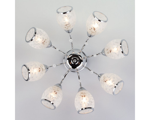 Сделать заказ Люстра на штанге Eurosvet 30026/8 хром| VIVID-LIGHT.RU