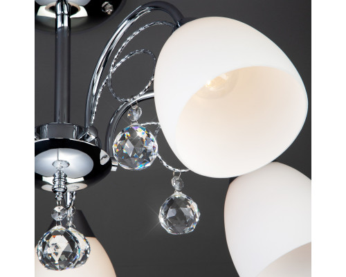 Купить Люстра на штанге Eurosvet 22415/5 хром| VIVID-LIGHT.RU