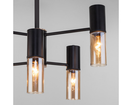 Купить Люстра на штанге Eurosvet 70125/6 черный| VIVID-LIGHT.RU