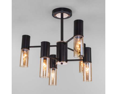 Купить Люстра на штанге Eurosvet 70125/6 черный| VIVID-LIGHT.RU