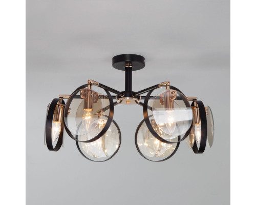 Купить Люстра на штанге Eurosvet 70121/6 черный| VIVID-LIGHT.RU