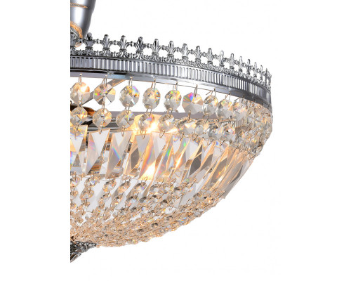 Купить Люстра на штанге Natali Kovaltseva ROCOCO 81406/6C CHROME| VIVID-LIGHT.RU