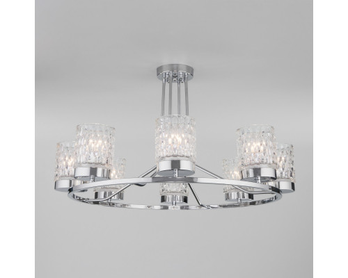 Оформить заказ Люстра на штанге Eurosvet 60127/8 хром| VIVID-LIGHT.RU