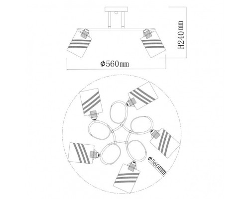 Оформить заказ Люстра на штанге DeMarkt 106010305| VIVID-LIGHT.RU