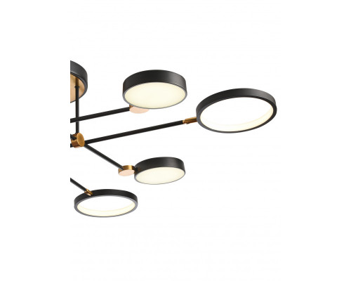 Оформить заказ Люстра на штанге Natali Kovaltseva LED LAMPS 81102/6C BRASS BLACK| VIVID-LIGHT.RU