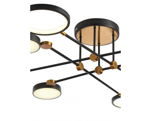 Оформить заказ Люстра на штанге Natali Kovaltseva LED LAMPS 81102/6C BRASS BLACK| VIVID-LIGHT.RU