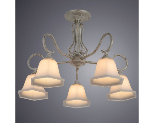 Купить Люстра на штанге ARTE Lamp A2714PL-5WG| VIVID-LIGHT.RU