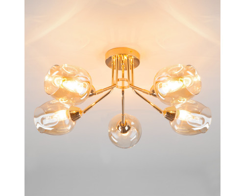 Оформить заказ Люстра на штанге Eurosvet 30164/5 золото| VIVID-LIGHT.RU