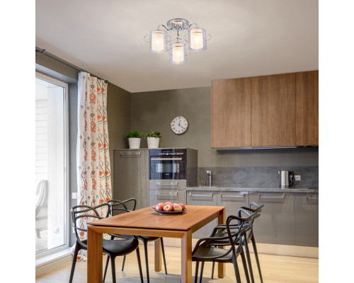 Сделать заказ Люстра на штанге Eurosvet 30160/3 хром| VIVID-LIGHT.RU