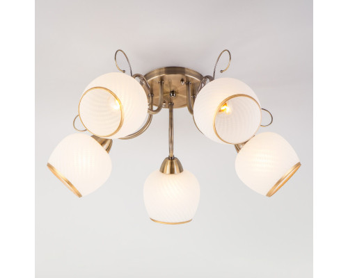 Заказать Люстра на штанге Eurosvet 30159/5 античная бронза| VIVID-LIGHT.RU