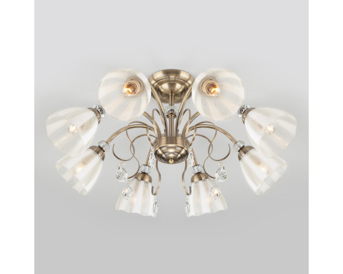 Заказать Люстра на штанге Eurosvet 30155/8 античная бронза| VIVID-LIGHT.RU