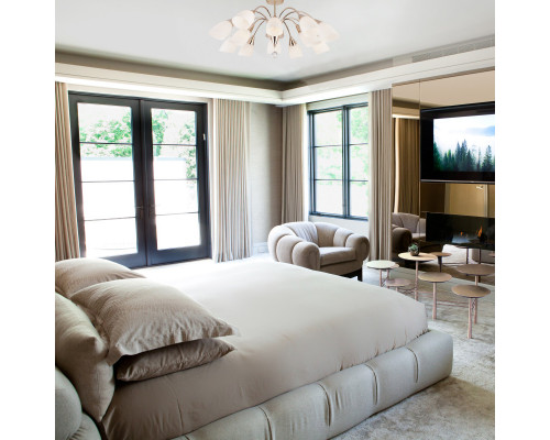 Заказать Люстра на штанге Eurosvet 30149 золото| VIVID-LIGHT.RU