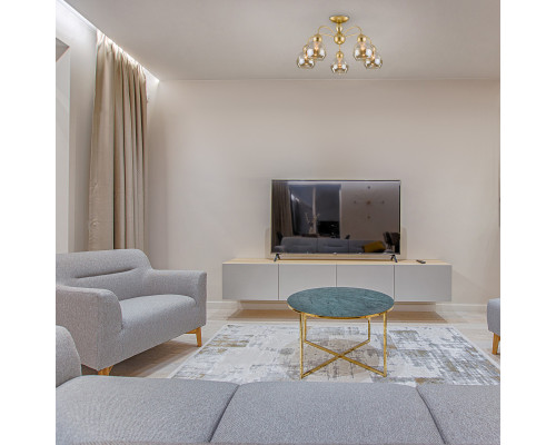 Заказать Люстра на штанге Eurosvet 30148/5 перламутровое золото| VIVID-LIGHT.RU