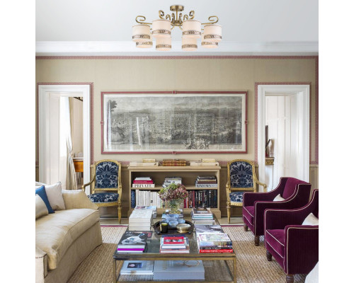 Сделать заказ Люстра на штанге Eurosvet 60086/8 античная бронза| VIVID-LIGHT.RU