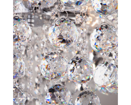 Сделать заказ Люстра на штанге Eurosvet 3299/9 хром/прозрачный хрусталь Strotskis| VIVID-LIGHT.RU