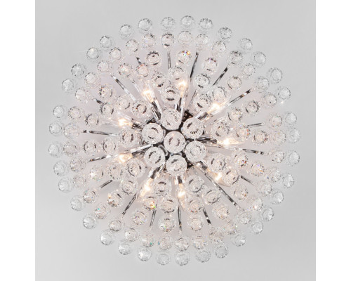 Сделать заказ Люстра на штанге Eurosvet 3299/9 хром/прозрачный хрусталь Strotskis| VIVID-LIGHT.RU