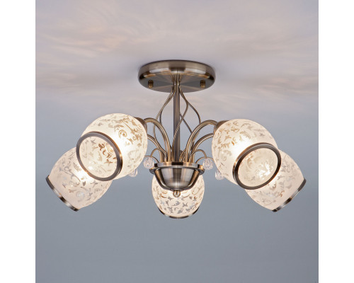 Сделать заказ Люстра на штанге Eurosvet 30026/5 античная бронза| VIVID-LIGHT.RU