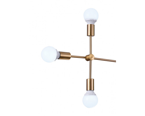 Оформить заказ Люстра на штанге Natali Kovaltseva LOFT LUX 75130/6C GOLD| VIVID-LIGHT.RU