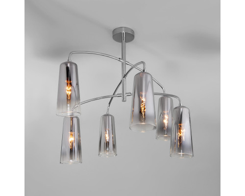 Сделать заказ Люстра на штанге Eurosvet 70137/6 хром| VIVID-LIGHT.RU