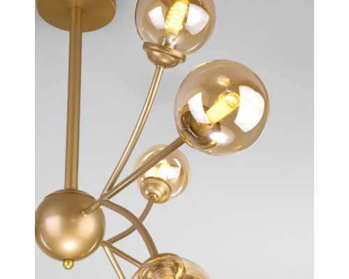 Заказать Люстра на штанге Eurosvet 30179 матовое золото| VIVID-LIGHT.RU