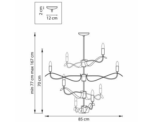 Сделать заказ Люстра на штанге Lightstar 733287| VIVID-LIGHT.RU