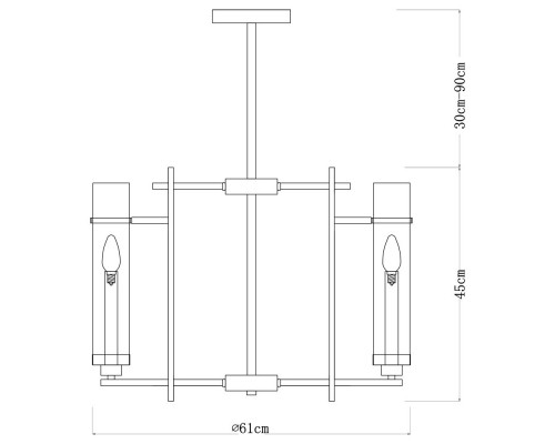 Купить Люстра на штанге ARTE Lamp A1688LM-6CC| VIVID-LIGHT.RU